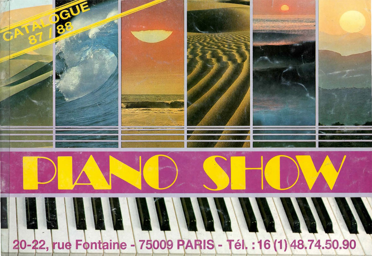 Catalogue Piano Show 1987- 1988